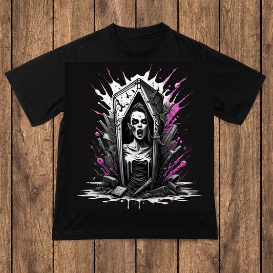 Coffin Case - Macabre Horror Design - Premium t-shirt from Lees Krazy Teez - Just $24.95! Shop now at Lees Krazy Teez