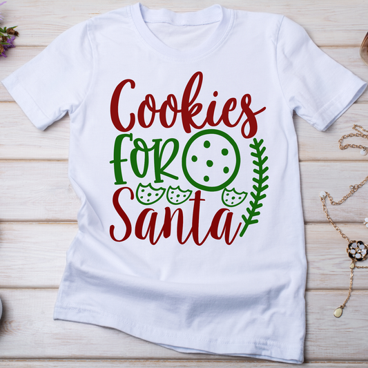 Cookies for Santa holiday Christmas Women's t-shirt - Premium t-shirt from Lees Krazy Teez - Just $19.95! Shop now at Lees Krazy Teez