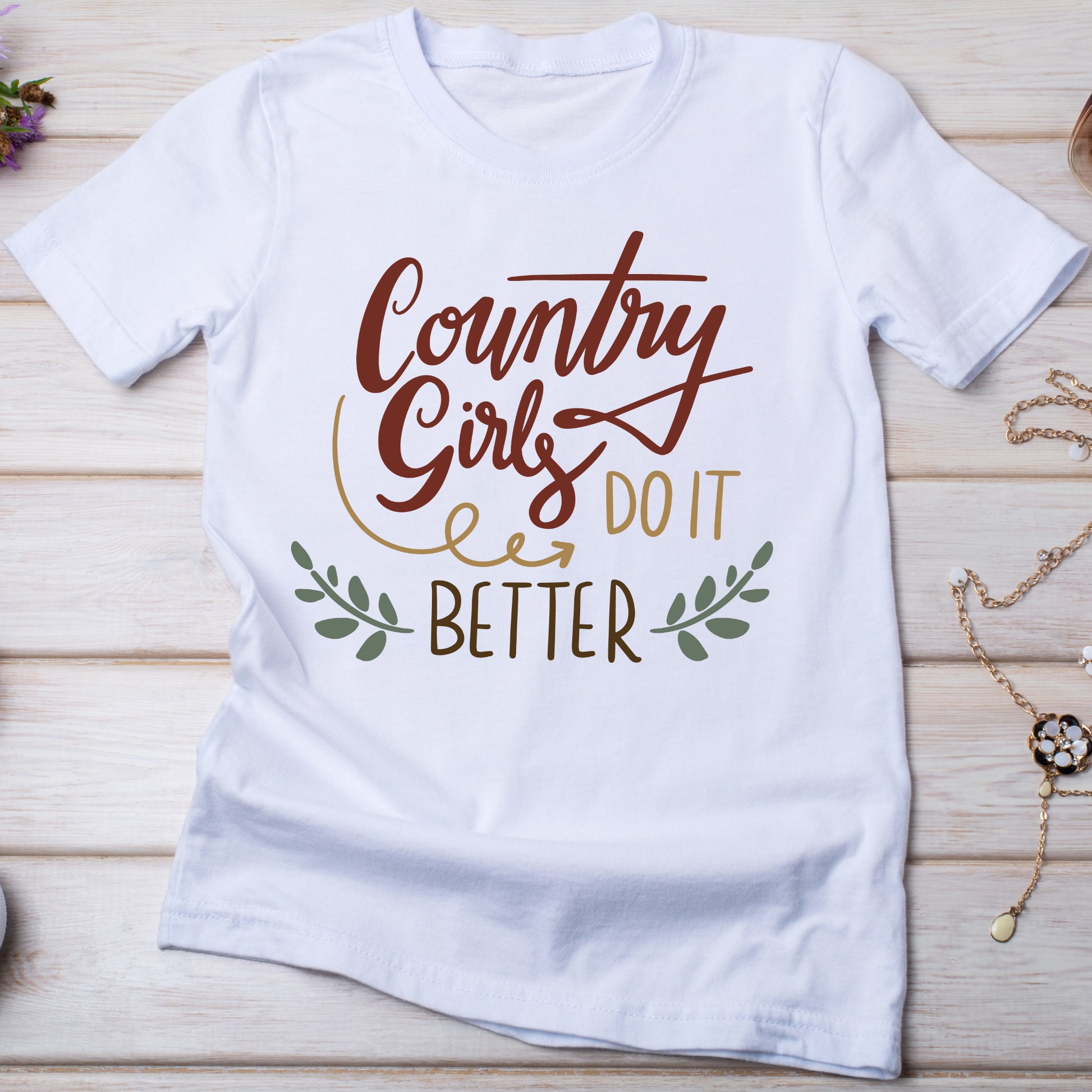 Country girls do it better awesome Women t-shirt - Premium t-shirt from Lees Krazy Teez - Just $19.95! Shop now at Lees Krazy Teez