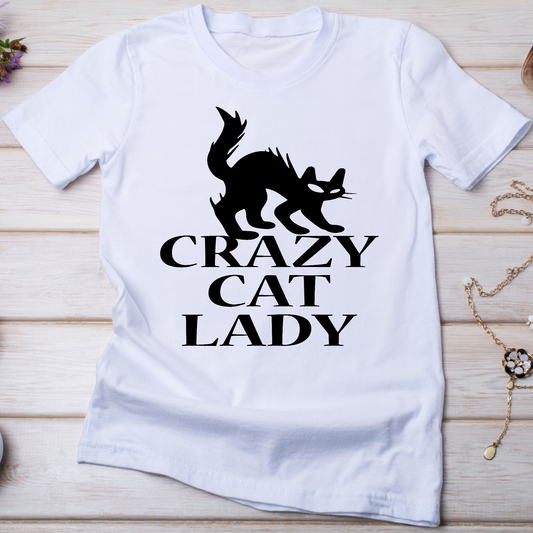 Crazy cat lady funny cat Women's t-shirt - Premium t-shirt from Lees Krazy Teez - Just $19.95! Shop now at Lees Krazy Teez