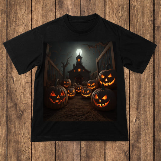 Creepy pumpkins - Horror Halloween t-shirt - Premium t-shirt from Lees Krazy Teez - Just $24.95! Shop now at Lees Krazy Teez
