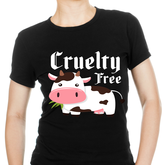 Cruelty free cattle Women's Vegan life t-shirt - Premium t-shirt from Lees Krazy Teez - Just $19.95! Shop now at Lees Krazy Teez