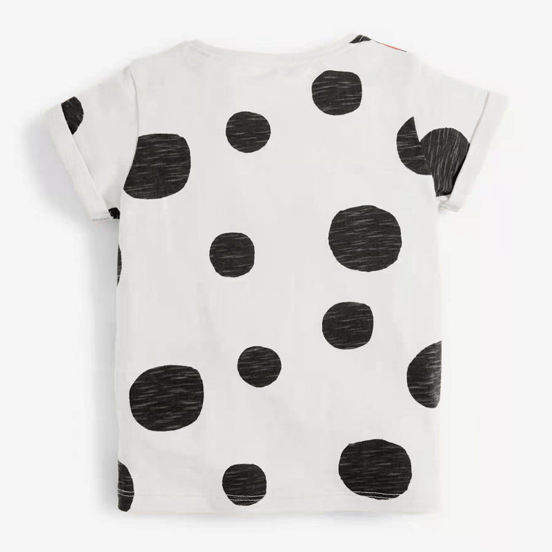 Adorable Summer Attire: New Girls' Knitted Cotton T-Shirt for Children's Fashion - Premium t-shirt from eprolo - Just $19.95! Shop now at Lees Krazy Teez