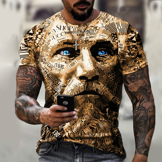 Stylish Streetwear: New Summer Collection of Men's Printed Oversized T-Shirts - Premium t-shirt from eprolo - Just $24.95! Shop now at Lees Krazy Teez