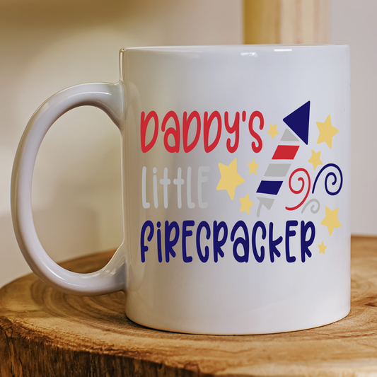 Daddys little firecracker awesome unique Mug - Premium mugs from Lees Krazy Teez - Just $24.95! Shop now at Lees Krazy Teez