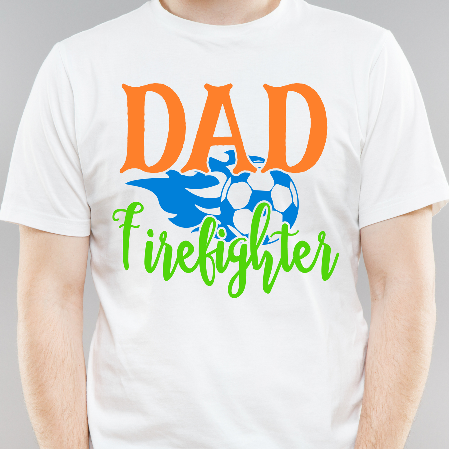 Dad firefighter soccer sports Men's funny t-shirt - Premium t-shirt from Lees Krazy Teez - Just $19.95! Shop now at Lees Krazy Teez