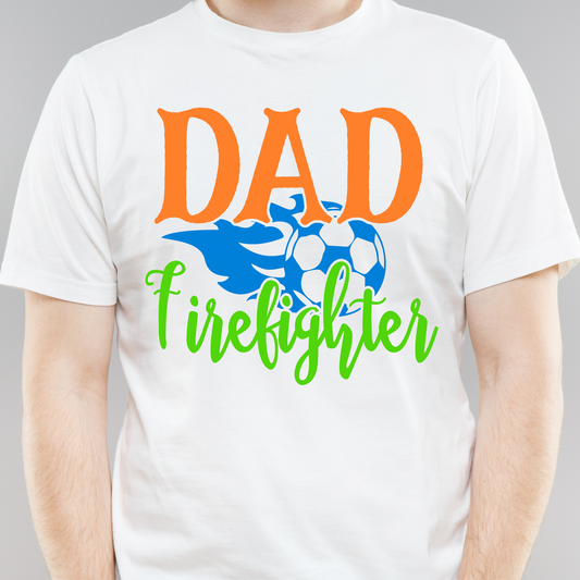 Dad firefighter soccer sports Men's funny t-shirt - Premium t-shirt from Lees Krazy Teez - Just $19.95! Shop now at Lees Krazy Teez