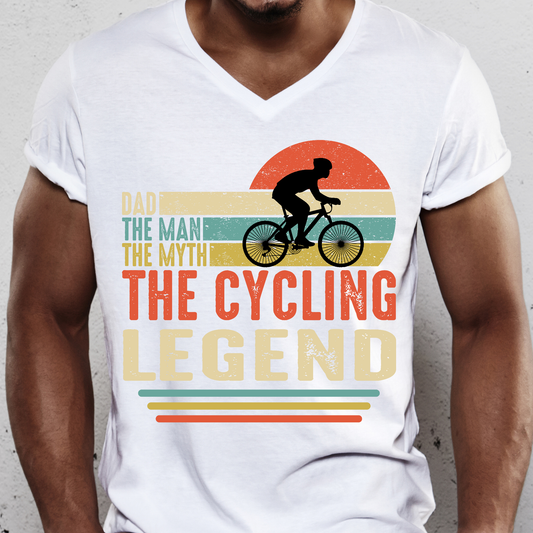 Dad the man myth the cycling legend bicycle Men's t-shirt - Premium t-shirt from Lees Krazy Teez - Just $19.95! Shop now at Lees Krazy Teez