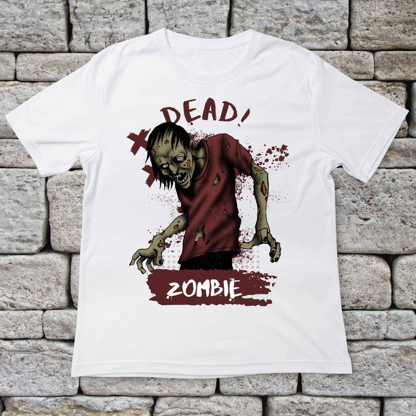 Dead zombie art - halloween shirt - Premium t-shirt from Lees Krazy Teez - Just $21.95! Shop now at Lees Krazy Teez