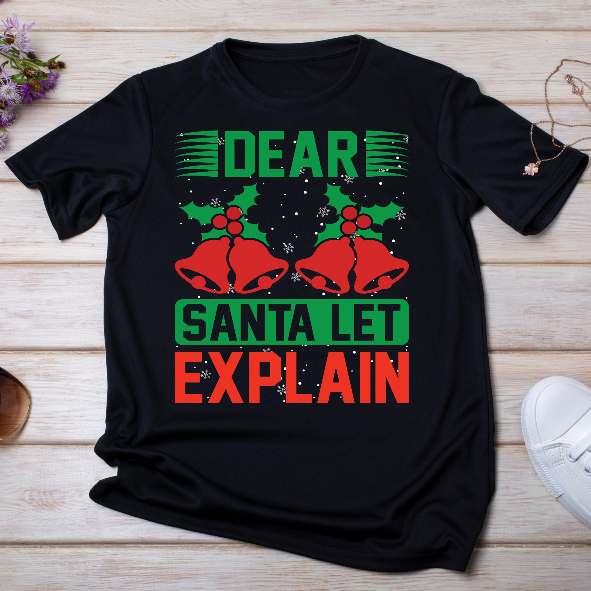 Dear Santa let explain funny Christmas t-shirt - Premium t-shirt from Lees Krazy Teez - Just $19.95! Shop now at Lees Krazy Teez