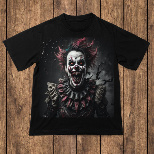 Demonic clown laughing - Splatter Horror T-Shirt - Premium t-shirt from Lees Krazy Teez - Just $24.95! Shop now at Lees Krazy Teez