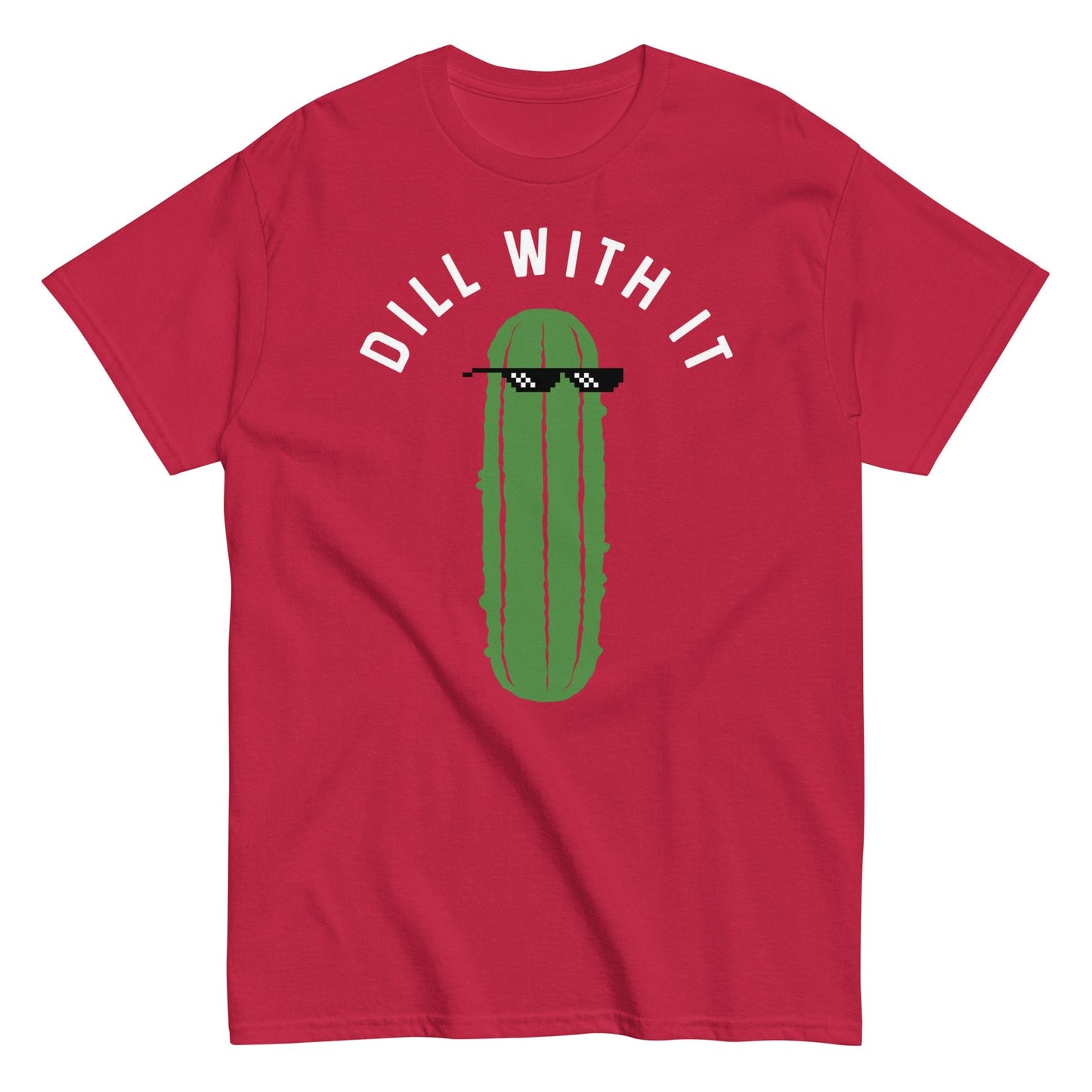 Dill with it funny Pickle Men's guys t-shirt - Premium t-shirt from Lees Krazy Teez - Just $19.95! Shop now at Lees Krazy Teez