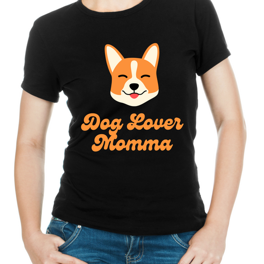 Dog lover momma - Women's animal dog t shirt - Premium t-shirt from Lees Krazy Teez - Just $19.95! Shop now at Lees Krazy Teez