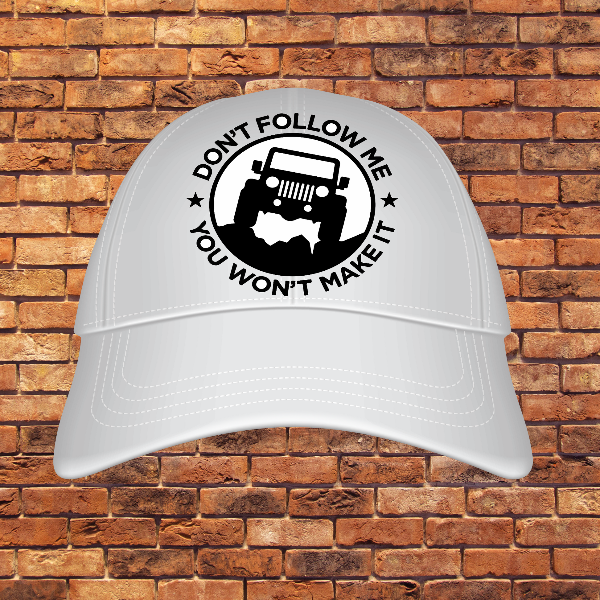 Don't follow me you won't follow me Men's awesome hat - Premium hat from Lees Krazy Teez - Just $29.95! Shop now at Lees Krazy Teez