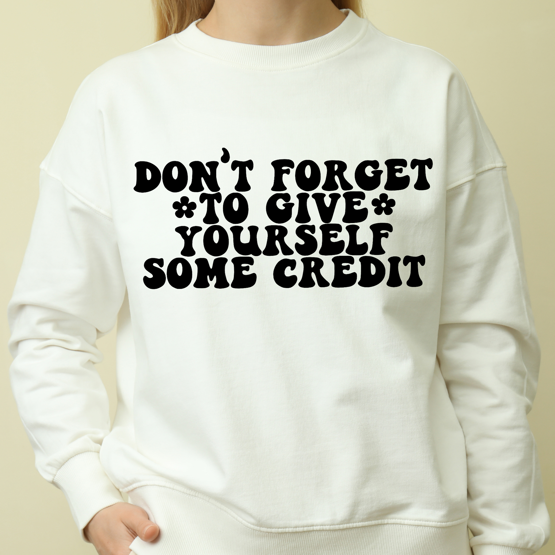 Don't forget to give yourself some credit Women's funny hoodie - Premium t-shirt from Lees Krazy Teez - Just $39.95! Shop now at Lees Krazy Teez