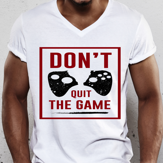 Don't quit the game gamer Men's t-shirt - Premium t-shirt from Lees Krazy Teez - Just $19.95! Shop now at Lees Krazy Teez