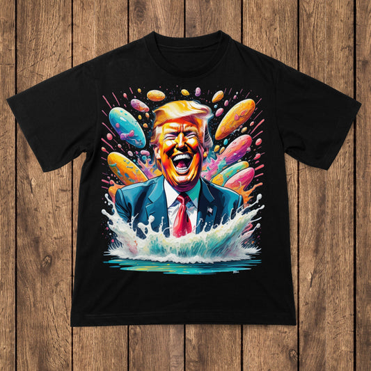 Donald Trump weird splash art Men's t-shirt - Premium t-shirt from Lees Krazy Teez - Just $24.95! Shop now at Lees Krazy Teez