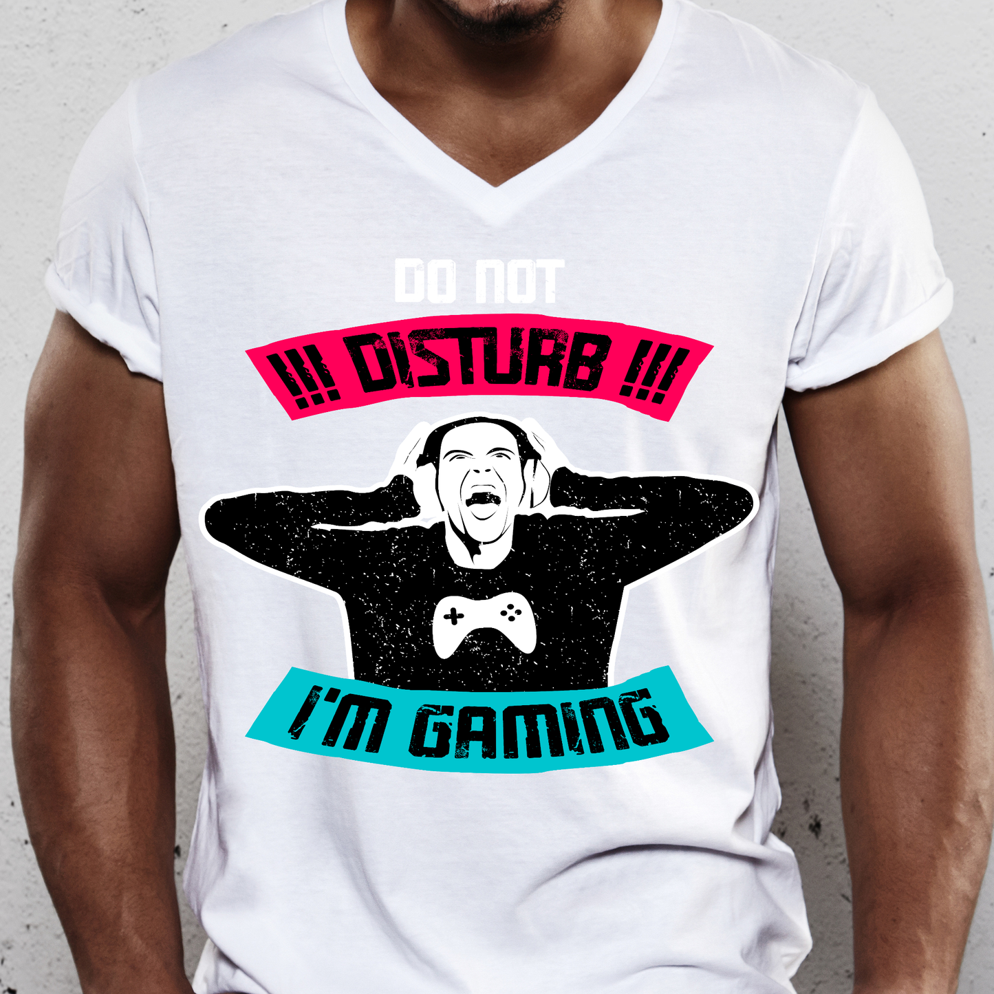 Do not disturb I'm gaming Men's gamer t-shirt - Premium t-shirt from Lees Krazy Teez - Just $19.95! Shop now at Lees Krazy Teez