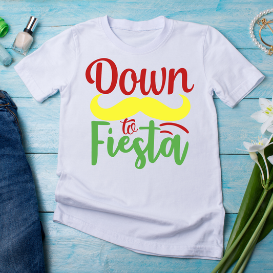 Down to fiesta sayings and quotes - Women's funny t-shirt - Premium t-shirt from Lees Krazy Teez - Just $19.95! Shop now at Lees Krazy Teez