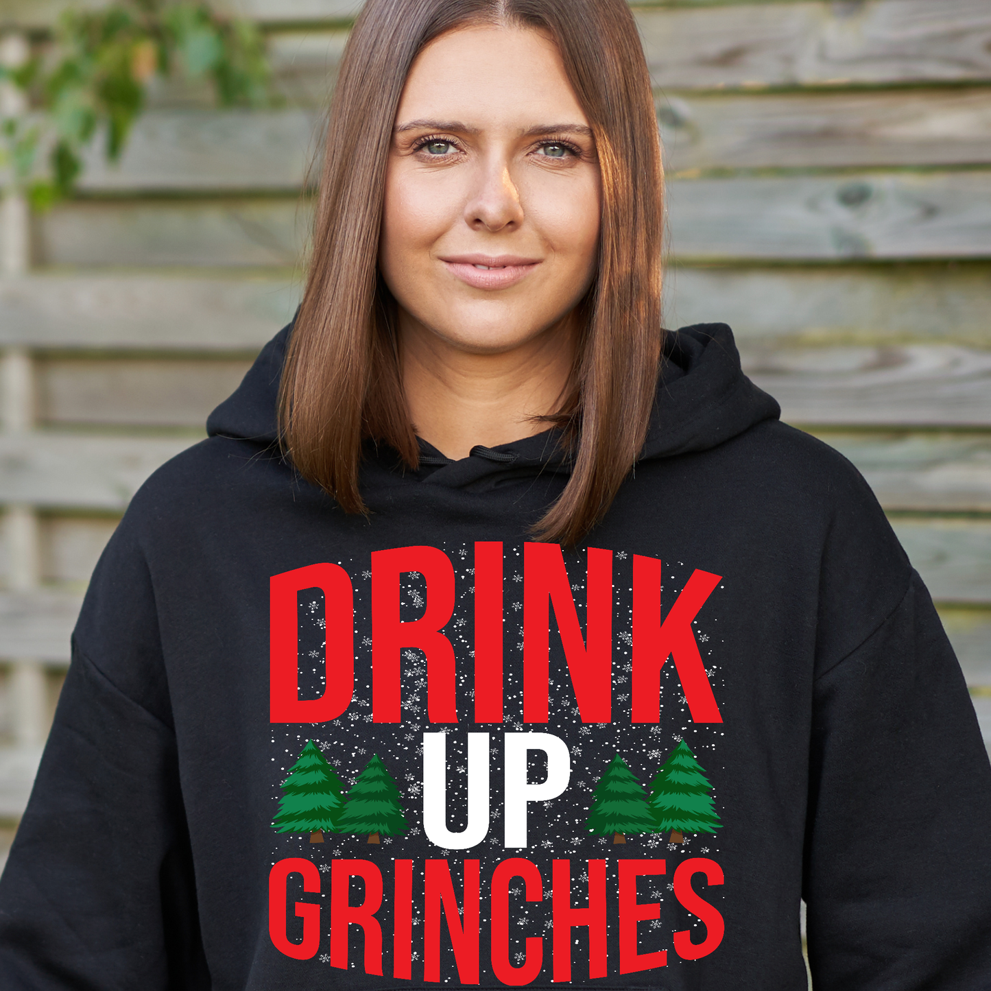 Drink up grinches Women's Christmas hoodie - Premium t-shirt from Lees Krazy Teez - Just $39.95! Shop now at Lees Krazy Teez