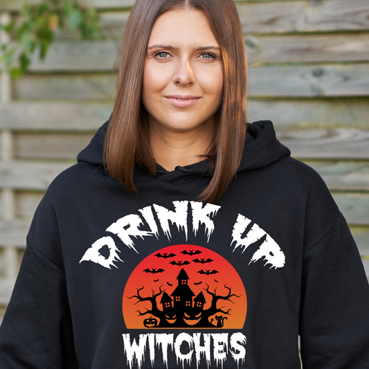 Drink up witches Women's christmas hoodie - Premium t-shirt from Lees Krazy Teez - Just $39.95! Shop now at Lees Krazy Teez