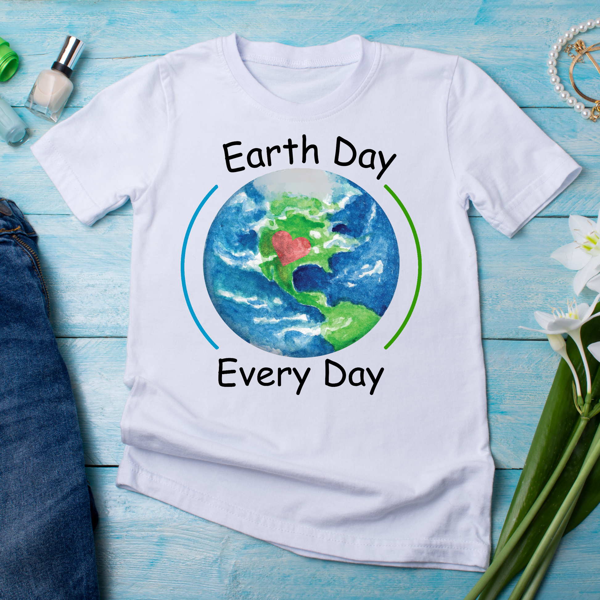 Earth day everyday women's unique ladies t-shirt - Premium t-shirt from Lees Krazy Teez - Just $19.95! Shop now at Lees Krazy Teez