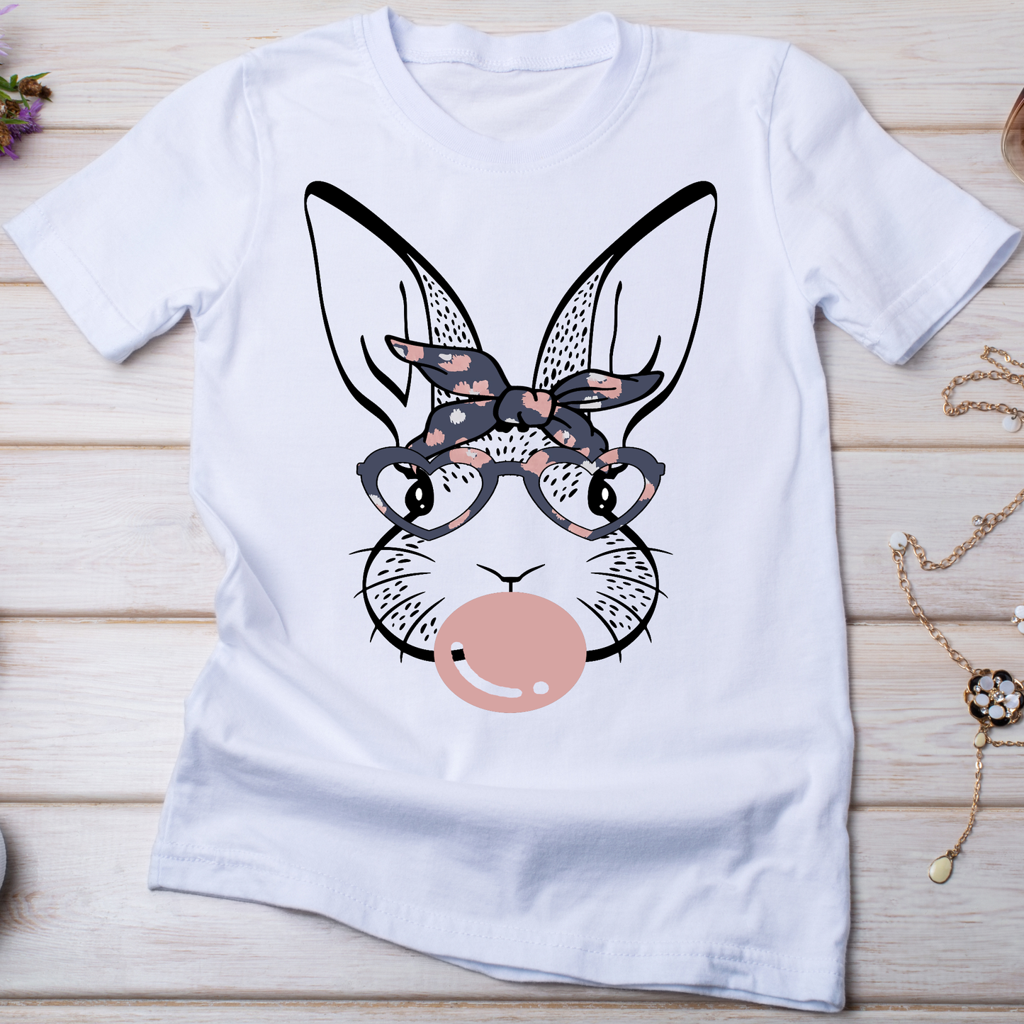 Easter bunny graphic vector Christian Women's t-shirt - Premium t-shirt from Lees Krazy Teez - Just $21.95! Shop now at Lees Krazy Teez