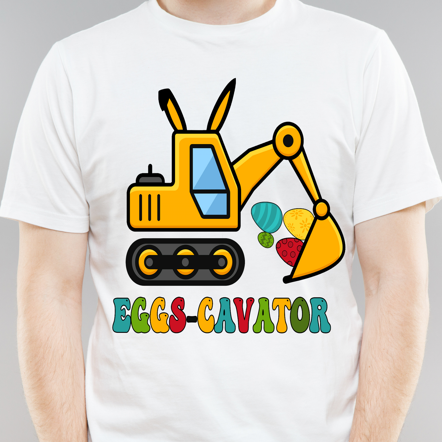 Eggs cavator funny vector Easter Men's t-shirt - Premium t-shirt from Lees Krazy Teez - Just $21.95! Shop now at Lees Krazy Teez