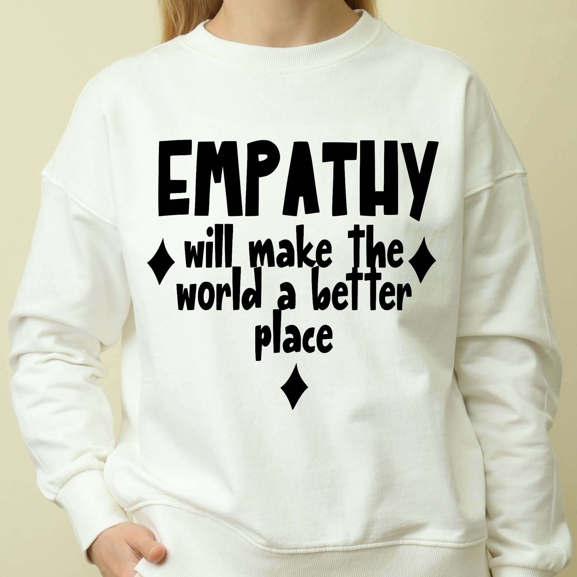 Empathy will make the world better place Women's funny hoodie - Premium t-shirt from Lees Krazy Teez - Just $39.95! Shop now at Lees Krazy Teez