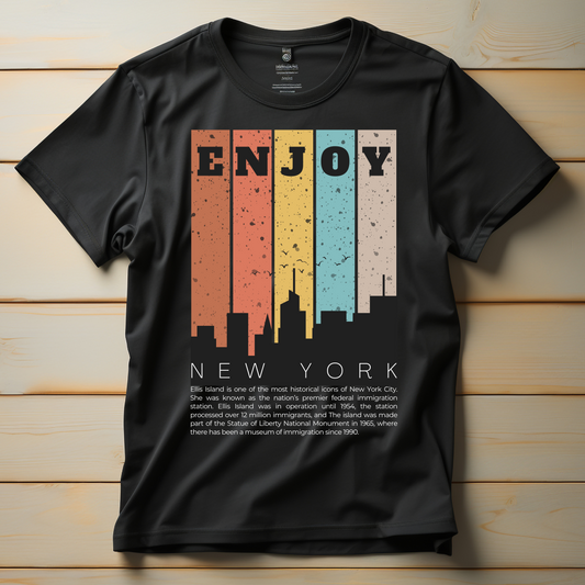 Enjoy New York American proud unisex t-shirt - Premium t-shirt from Lees Krazy Teez - Just $19.95! Shop now at Lees Krazy Teez