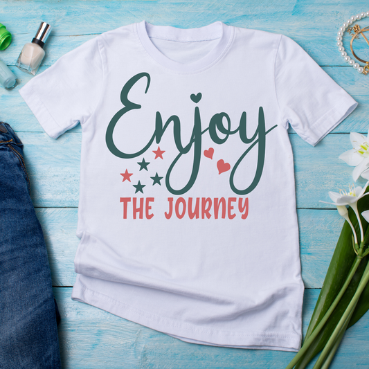 Enjoy the journey sayings and quotes - Women's awesome t-shirt - Premium t-shirt from Lees Krazy Teez - Just $21.95! Shop now at Lees Krazy Teez