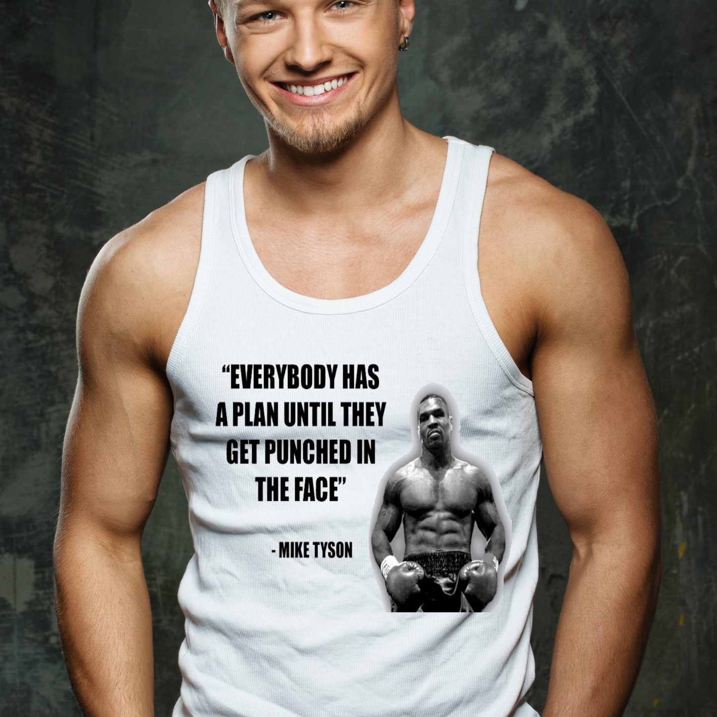 Everybody has a plan until they get punched in the face tank top - Premium t-shirt from Lees Krazy Teez - Just $19.95! Shop now at Lees Krazy Teez