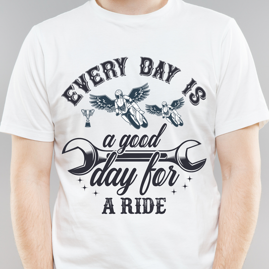 Everyday is a good day for ride Men's motorcycle graphic tee - Premium t-shirt from Lees Krazy Teez - Just $20.95! Shop now at Lees Krazy Teez