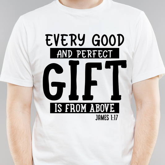 Every good and perfect gift is from above bible verse - mens cool christian t-shirt - Premium t-shirt from Lees Krazy Teez - Just $21.95! Shop now at Lees Krazy Teez