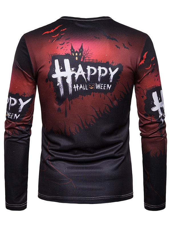 Happy Halloween Pumpkin Print Casual spooky season 2023 Men's T-shirt - Premium t-shirt from eprolo - Just $24.95! Shop now at Lees Krazy Teez