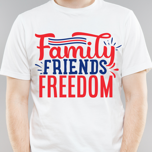 Family friends freedom - mens patriot t-shirt - Premium t-shirt from Lees Krazy Teez - Just $19.95! Shop now at Lees Krazy Teez