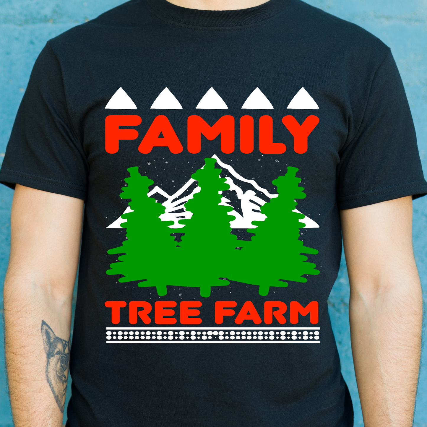 Family tree farm Christmas Men's farm t-shirt - Premium t-shirt from Lees Krazy Teez - Just $19.95! Shop now at Lees Krazy Teez