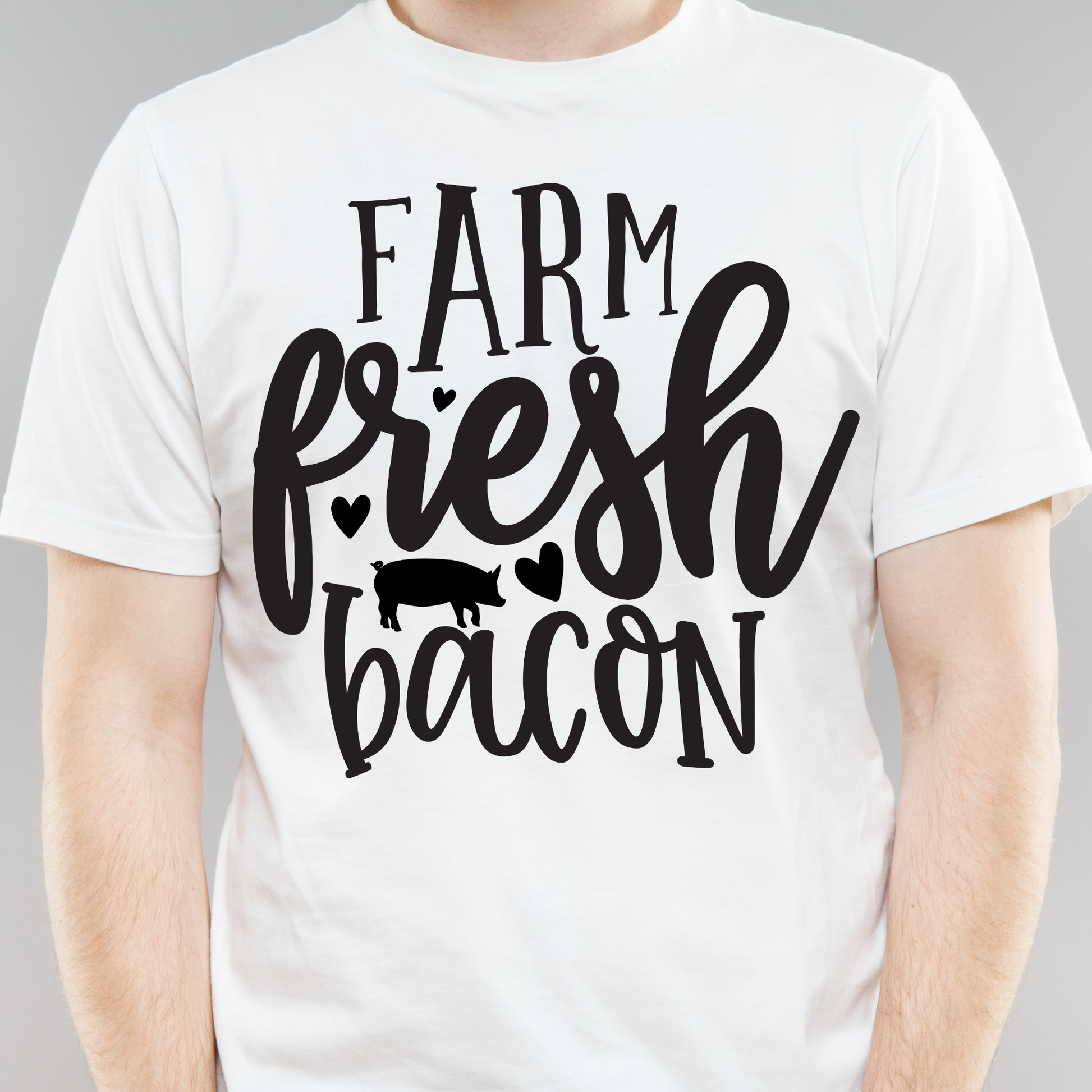 Farm fresh bacon - mens weird pig animal funny t-shirt - Premium t-shirt from Lees Krazy Teez - Just $20.95! Shop now at Lees Krazy Teez