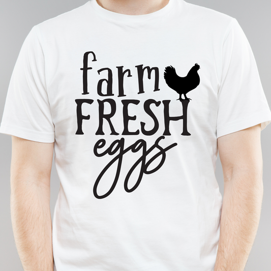 Farm fresh eggs hilarious strange tee - mens weird funny t-shirt - Premium t-shirt from Lees Krazy Teez - Just $19.95! Shop now at Lees Krazy Teez