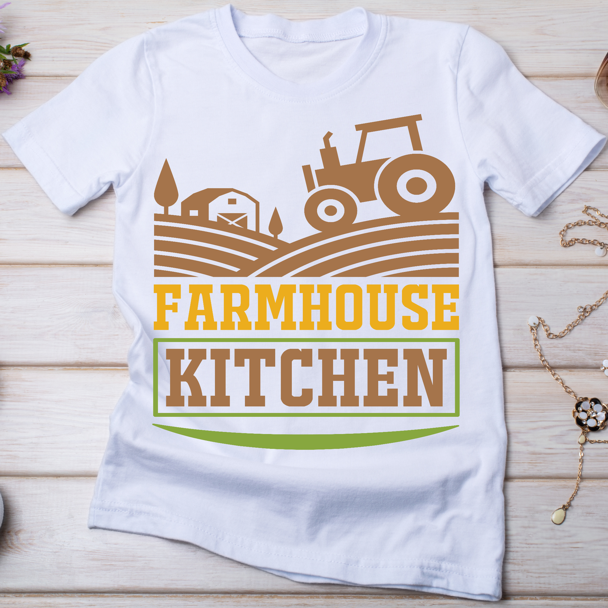 Farmhouse kitchen Women's trendy farming t-shirt - Premium t-shirt from Lees Krazy Teez - Just $21.95! Shop now at Lees Krazy Teez