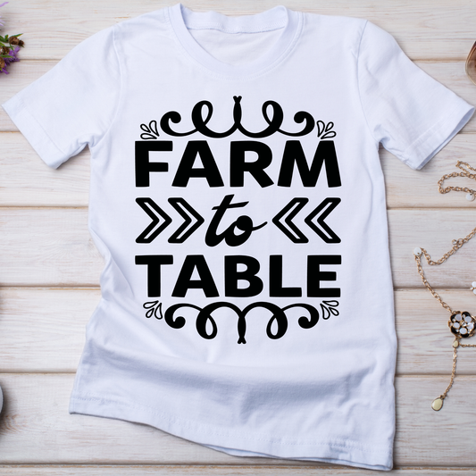 Farm to table Women's farm t-shirt - Premium t-shirt from Lees Krazy Teez - Just $21.95! Shop now at Lees Krazy Teez