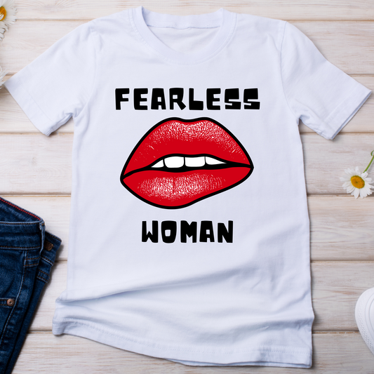 Fearless woman awesome ladies tee - Premium t-shirt - Shop now at Lees Krazy Teez