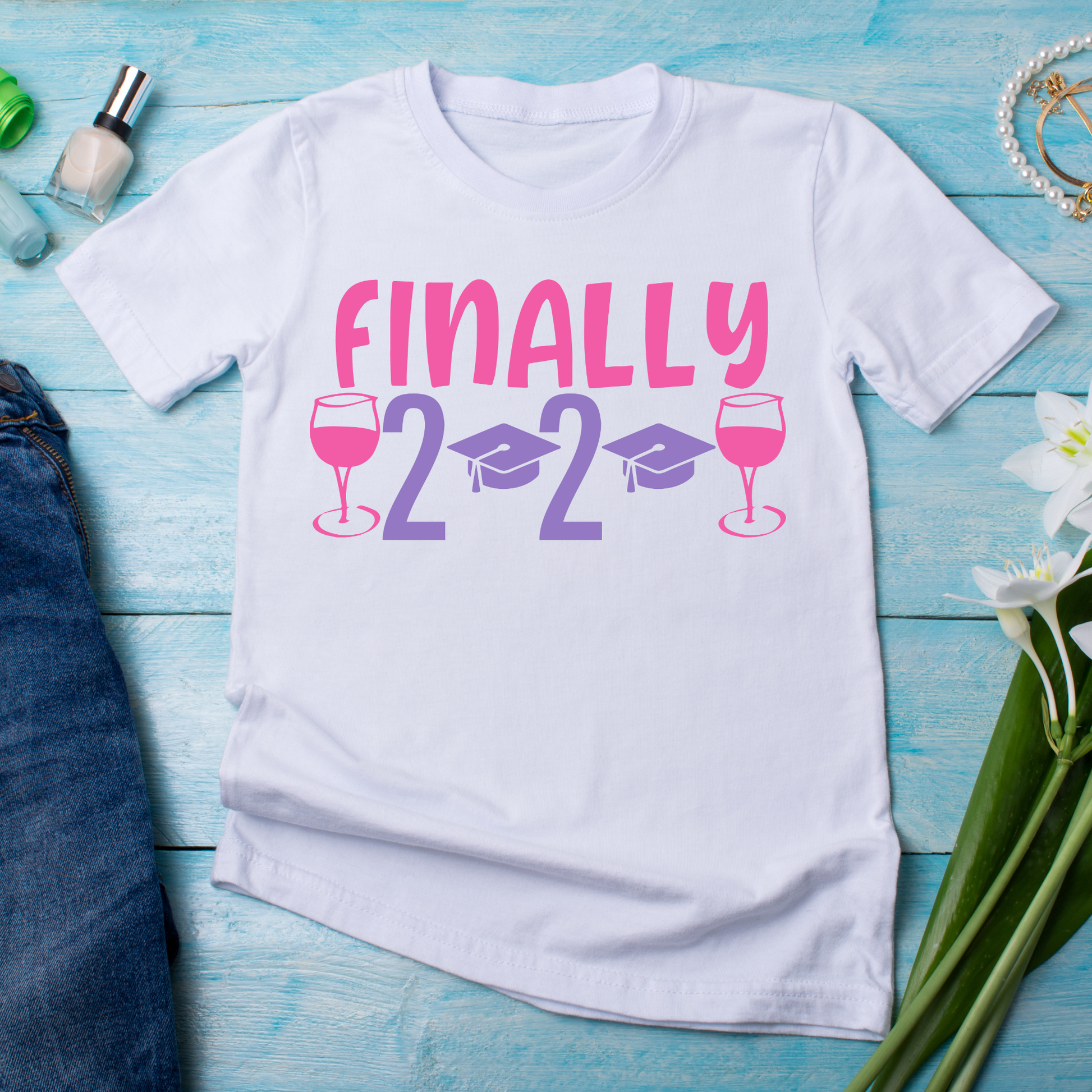 Finally 2 plus 2 equals wine - Women's funny t-shirt - Premium t-shirt from Lees Krazy Teez - Just $21.95! Shop now at Lees Krazy Teez