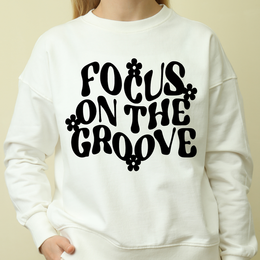 Focus on the groove Women's funny hoodie - Premium t-shirt from Lees Krazy Teez - Just $39.95! Shop now at Lees Krazy Teez