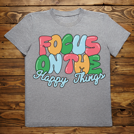 Focus on the happy things - Men's t-shirt - Premium t-shirt from Lees Krazy Teez - Just $21.95! Shop now at Lees Krazy Teez