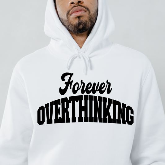 Forever over thinking Men's Hoodie - Premium t-shirt from Lees Krazy Teez - Just $39.95! Shop now at Lees Krazy Teez