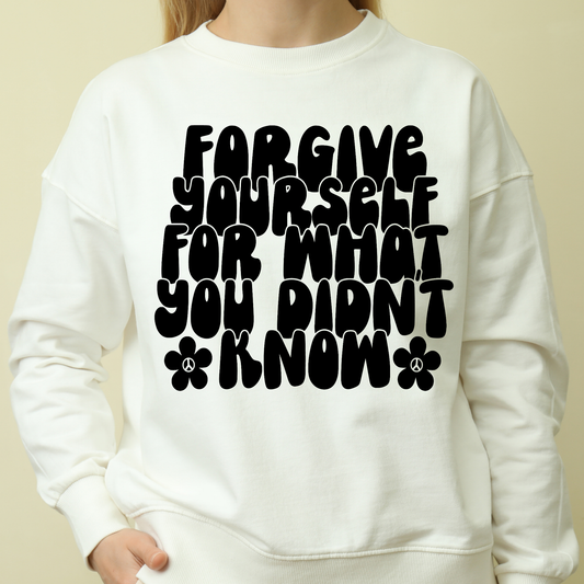 Forgive yourself for what you didn't know Women's hoodie - Premium t-shirt from Lees Krazy Teez - Just $39.95! Shop now at Lees Krazy Teez