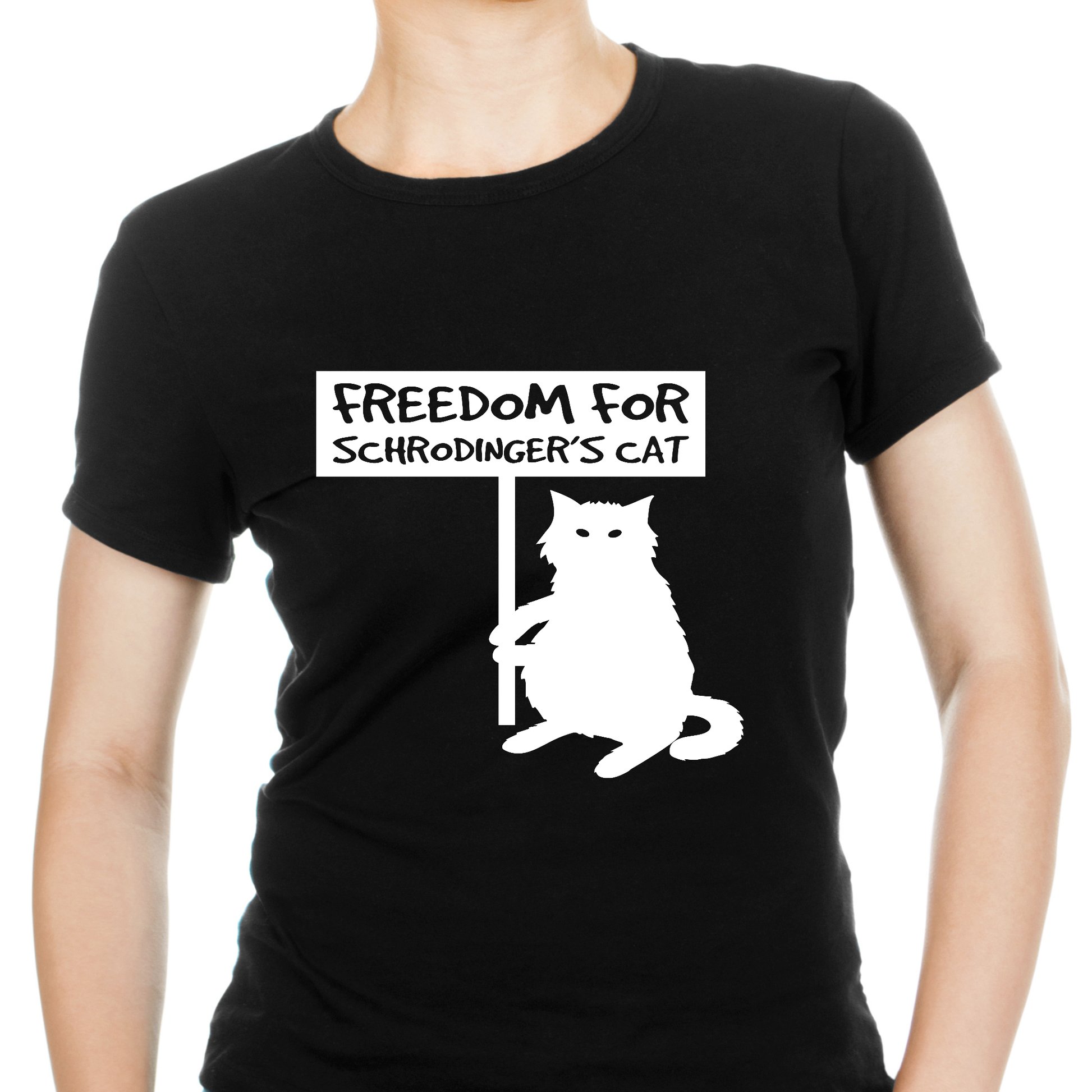 Freedom for schrodinger's cat funny Women's t-shirt - Premium t-shirt from Lees Krazy Teez - Just $19.95! Shop now at Lees Krazy Teez