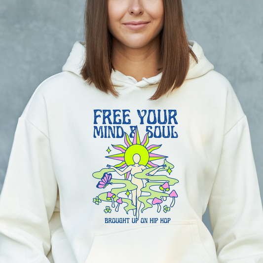 Free your mind and soul Women's hip hop Hoodie - Premium t-shirt from Lees Krazy Teez - Just $39.95! Shop now at Lees Krazy Teez
