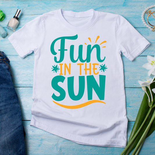 Fun in the sun summer ladies t-shirt - Womens awesome t-shirt - Premium t-shirt from Lees Krazy Teez - Just $19.95! Shop now at Lees Krazy Teez